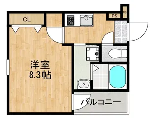 フジパレス西湊I番館【1階】の間取り