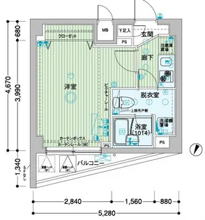 メインステージ板橋志村【4階】の間取り
