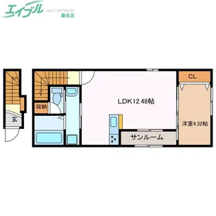 lebois桑名 II【2階】の間取り