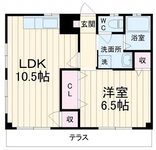 藤フラッター【1階】の間取り