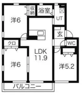 サニーコート【2階】の間取り