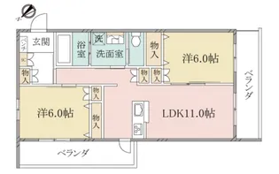 (シニア限定)ヘーベルヴィレッジ北赤羽~Gloier~【3階】の間取り