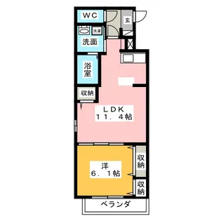 グランソレイユ有松【2階】の間取り