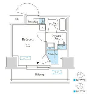 パークアクシス錦糸町スタイルズ【5階】の間取り