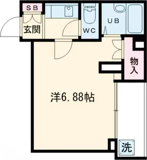 ワイズ大岡山【3階】の間取り