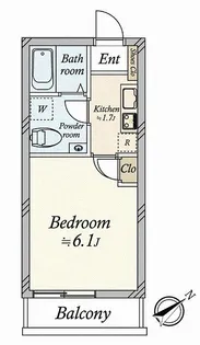 パディントン ハウス【2階】の間取り