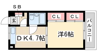 橋本第2総合ビル【5階】の間取り