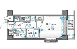 ガラシティ大崎【2階】の間取り