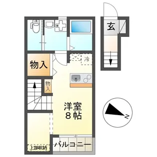 CIS万町【2階】の間取り
