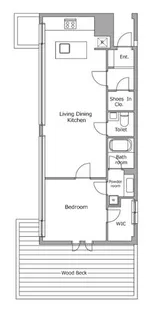 レジディア北新宿【5階】の間取り
