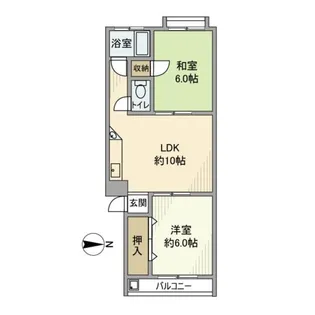 高松レジデンス【3階】の間取り