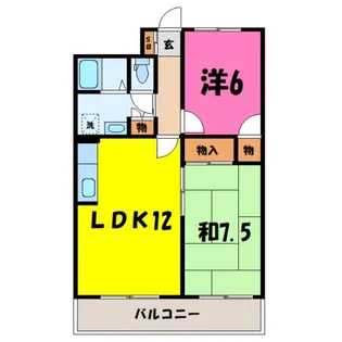 ラフェスタ太田【7階】の間取り