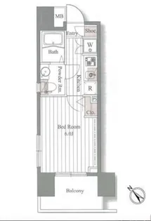 ドゥーエ大森【11階】の間取り