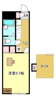 レオパレスGOYA本郷【1階】の間取り
