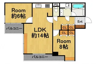 フォルム夙川37【3階】の間取り