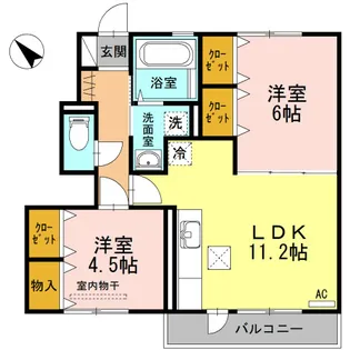 ノールプラージュ【1階】の間取り
