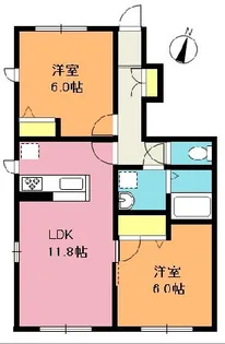 アビエルトA【1階】の間取り