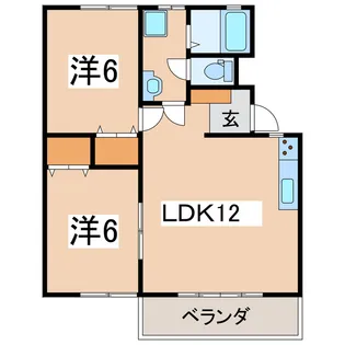 メゾンド・プラネット【2階】の間取り