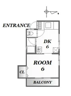 コーポ篠原【2階】の間取り