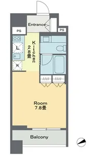 ベルファース戸越スタティオ【8階】の間取り