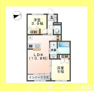 マロン・ド・サンII【1階】の間取り