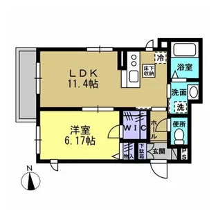 エクラージュ N【1階】の間取り