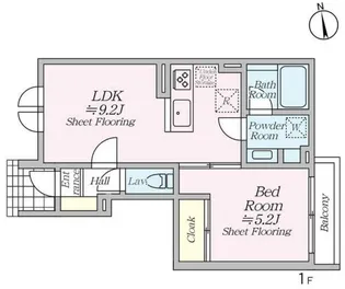 オルキデ蘆花公園参番館【1階】の間取り