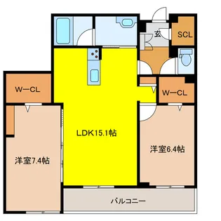 シャーメゾングレイス【3階】の間取り