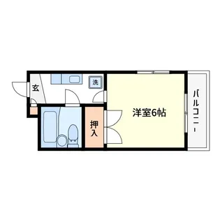 朝日ハイツ【2階】の間取り