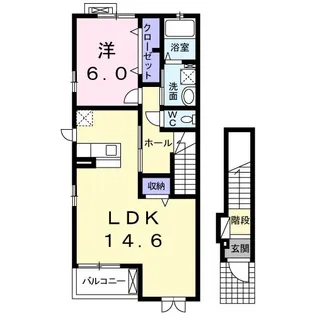 ターコイズ M【2階】の間取り