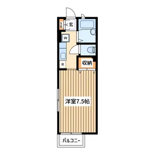 ジュネス・パレ【1階】の間取り