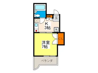 コーポ森田【4階】の間取り