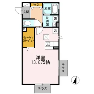 リベラ湘南【1階】の間取り