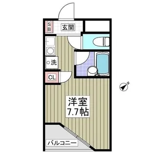 パワーク調布【1階】の間取り