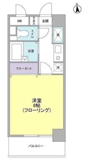 スカイアメッセ【2階】の間取り
