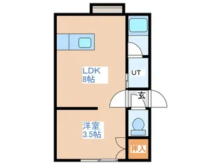 JPコート光星【1階】の間取り