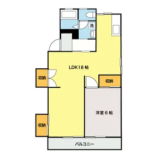 マイティマンション平和通り【1階】の間取り
