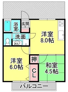 マジェスティ1998南館【2階】の間取り