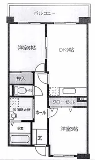 ルプソアール【5階】の間取り