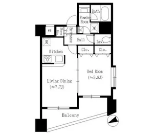 アーバネックス戸越銀座【9階】の間取り
