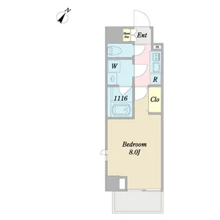 DeLCCS板橋South【5階】の間取り