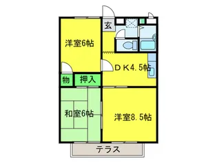 モアクレストノアン【1階】の間取り