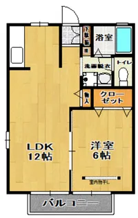 サンパレス登戸B【2階】の間取り