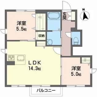 長橋BASE【1階】の間取り
