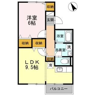 ハイツジュネス【2階】の間取り