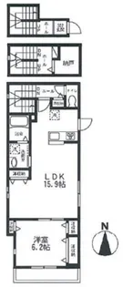 シャルール【1階】の間取り