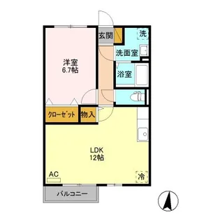 コーポソレイユ【2階】の間取り