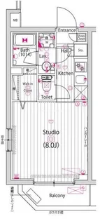 ガーラ・ステーション横浜大口【4階】の間取り
