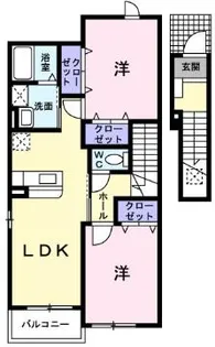 ヴィオラコート A棟【2階】の間取り