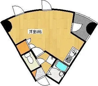 クロノス18三軒町【4階】の間取り